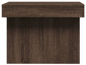 Mesa de centro 80x55x40 cm derivados madeira carvalho castanho