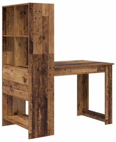 Mesa com prateleira com armazenamento Madeira Antiga 122 x 67 x 145 cm