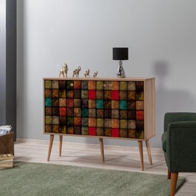 Console Mega – Carvalho Sonoma – 120 cm x 90 cm x 36 cm