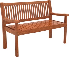 Outsunny Banco de Jardim em Madeira Banco de Exterior de 2 Lugares com Capa Impermeável Encosto Ergonómico 125x62x90 cm Castanho Claro | Aosom Portugal