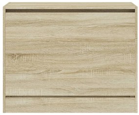 Sapateira 80x34x63 cm derivados de madeira carvalho sonoma