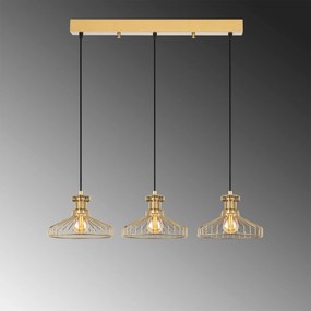 Chandelier Events – Dourado Brilhante – 96 x 23 x 129 cm