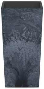 Vaso c/ interior removível 21/49 L + aspeto cimento antracite