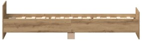Estrutura de cama sem colchão 90x190cm derivados de madeira