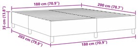 Cama Box Spring vidaXL Cinza Claro Super King em Tecido Corduroy