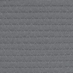 Cesto de arrumação Ø60x36 cm algodão cinzento e branco