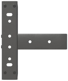 Pés para mesa de centro em forma de T, 2 peças, antracite, 30x25x(30-3