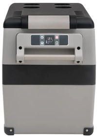 Mala térmica com pega e adaptador 55 L PP e PE preto/cinzento