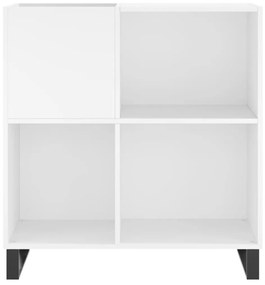 Armário para discos 84,5x38x89 cm derivados de madeira branco