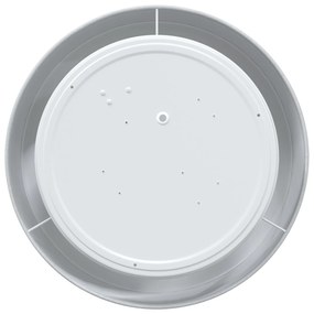 Luzes de Teto Montagem Embutida Cinza Ø 30 cm Tecido E27