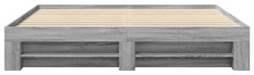 Estrutura de cama sem colchão 180x200 cm sonoma cinzento