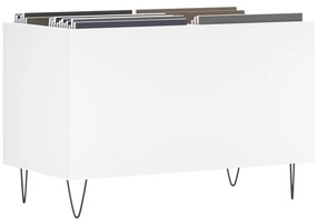 Armário para discos 74,5x38x48 cm derivados de madeira branco