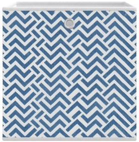Caixas de arrumação dobráveis 4 pcs 32x32x32 cm TNT azul