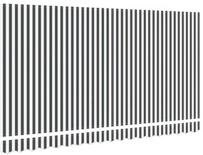Tecido de Substituição para Toldo de 4x2 m em Antracite e Branco
