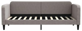 Sofá-cama c/ gavetão/gavetas 80x200 cm tecido cinza-acastanhado