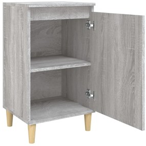 Mesas de cabeceira 2pcs 40x35x70 cm deriv. madeira cinza sonoma