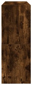 Sapateiras 2 pcs empilháveis 89,5x30x40 cm carvalho fumado