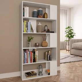 vidaXL Estante/divisória 80x24x159 cm derivados de madeira branco