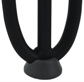Pernas de grampo para mesa de centro 4 peças pretas 30 cm aço maciço