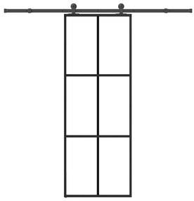 Porta deslizante c/ conj. ferragens 76x205cm vidro ESG/alumínio