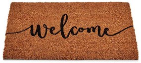 Tapete Welcome Preto Castanho Fibra de coco (40 x 1,5 x 60 cm)