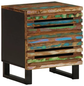 Mesas de cabeceira 2 pcs 40x34x46 cm madeira recuperada maciça