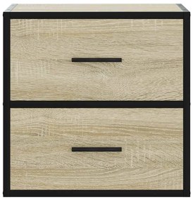 Mesa de cabeceira de parede 40x31x39,5 cm carvalho sonoma