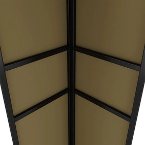 Gazebo com telhado duplo 3x6 m 180 g/m² cinza-acastanhado