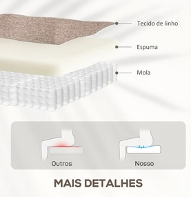 Poltrona Relax Reclinável Elétrica Poltrona Elevatória com Encosto Alto Capitonê Controlo Remoto 85x91x103 cm Castanha claro