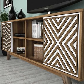 Unidade de TV Inci – Nogueira e Branco – 160 cm x 56,2 cm x 35 cm