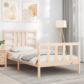 Cama sem colchão 90x190 cm madeira de pinho maciça