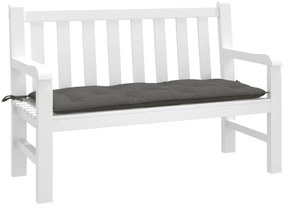 Almofadão banco jardim 120x50x7cm mesclado cinza-escuro