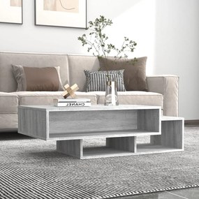 Mesa de centro 105x55x32cm derivados de madeira cinzento sonoma