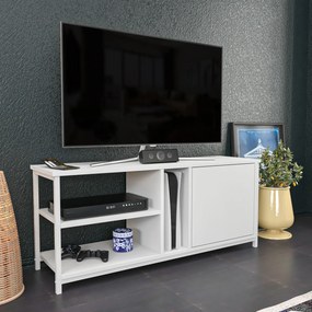 TV Stand Neola – Branco – 120 cm x 35,3 cm x 50,8 cm