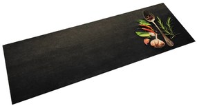 Tapete de cozinha lavável 60x180 cm veludo padrão especiarias