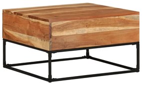 Mesa de centro 68x68x41 cm madeira de acácia maciça
