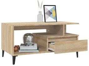 Mesa de centro 90x49x45 cm derivados de madeira carvalho sonoma