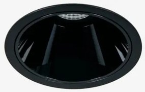 Downlight Led Encastrável Com Aro Ø8 Cm Para Exterior Em Alumínio Com Acendimento E Apagamento Progressivos Luisiana Branco Cálido 2700k & Preto & 8 W