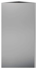 Vaso/floreira jardim 2pcs triangular 40x40x75cm aço galvanizado