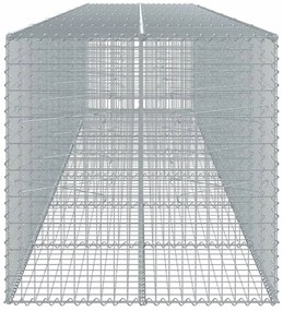 Cesto gabião com cobertura 700x100x100 cm ferro galvanizado