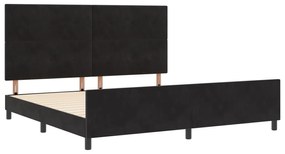 Cama vidaXL Preta 200x200 cm Veludo