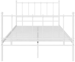 Estrutura de cama 120x200 cm metal branco