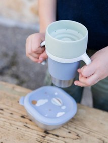 Taça de aprendizagem Click et drink BEABA azul