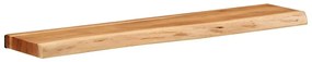 Prateleiras parede 2 pcs 80x20x3,5 cm madeira de acácia maciça