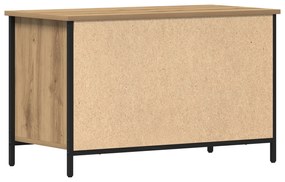 Casa de TV vidaXL Caramelo 80x40x50 cm Madeira engenheirada e Aço