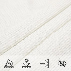 Para-sol estilo vela 160 g/m² 3,5x4,5 m PEAD branco