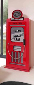 ARMARIO GUARDA ROUPA PARA CRIANÇAS BOMBA DE GASOLINA VERMELHO