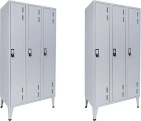Pack 2 Cacifos Metálicos Triplo 3 1900x900x500mm - Normas NP 1116A