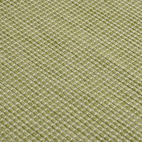 Tapete de tecido plano para exterior 160x230 cm verde