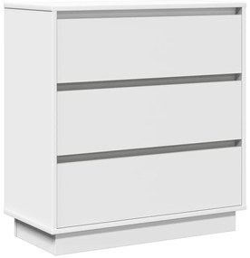 Criado-mudo vidaXL com LED Branco 71x34,5x75 cm Madeira de engenharia